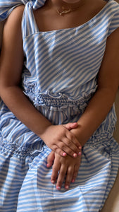 Blue bow dress