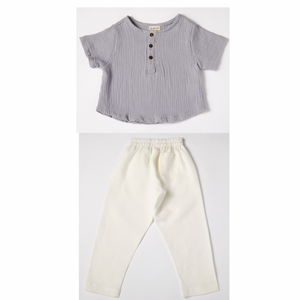 Arturo Shirt & Pelayo Pants Set (Blue)