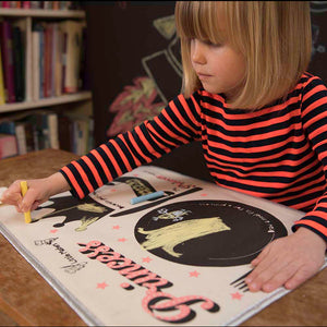 Chalkboard Placemat Superhero