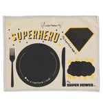 Load image into Gallery viewer, Chalkboard Placemat Superhero
